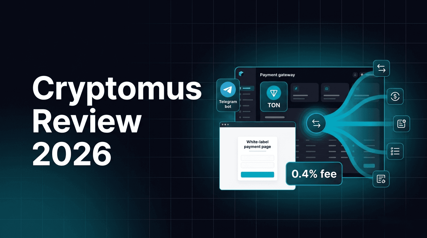 Cryptomus Review 2026 — 0.4% Fees, White-Label & Telegram Bot