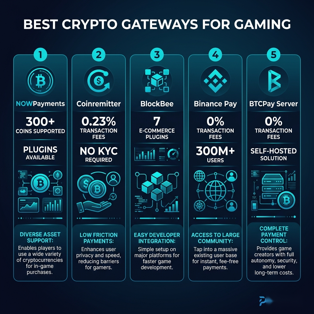 5 best crypto payment gateways for gaming